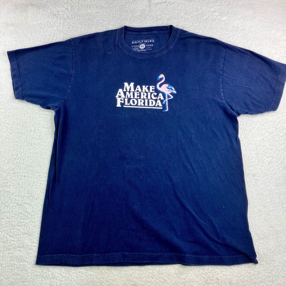 Make America Florida XL Short Sleeve T-Shirt Political USA Yes We Can Daily Wire