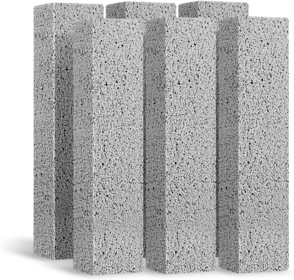 6-Pack Pumice Stone Toilet Bowl Cleaner - Removes Hard Water Stains Effectively