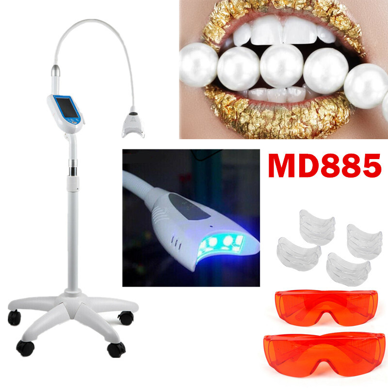 Dental Mobile Bleaching Lamp Teeth Whitening Machine Cold LED Light Touch Screen