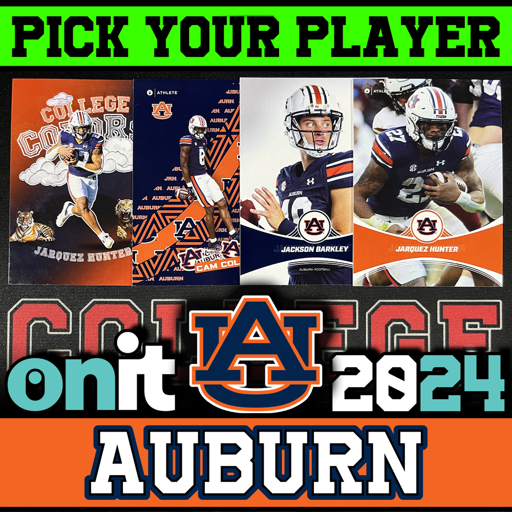 2024 AUBURN ONIT *PICK YOUR PLAYER* FOOTBALL ATHLETE BASE INSERT SET TEAM CARD