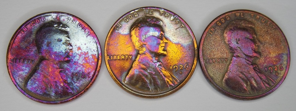 1926 P D S Lincoln Cent Wheat Penny Set **Beautiful Vintage Coin**