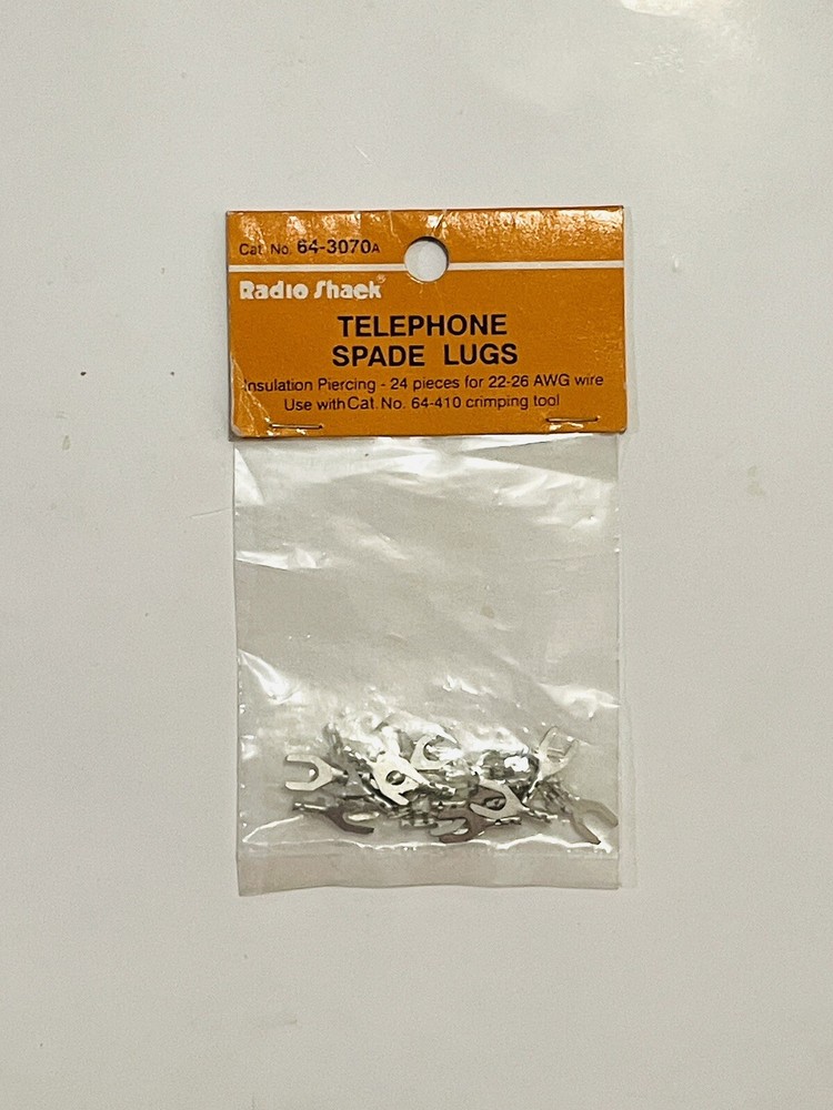 Radio Shack Telephone Spade Lugs (24) 64-3070A