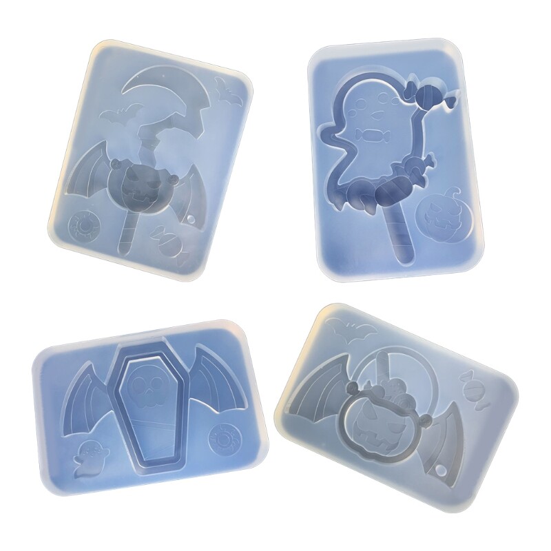 Pumpkin Bat Clear Silicone Molds for Uv Resin Epoxy Casting Mold Decor