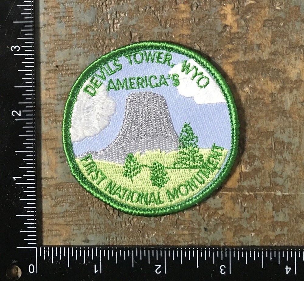 Vintage Devils Tower Wyoming Souvenir Patch America’s First National Monument