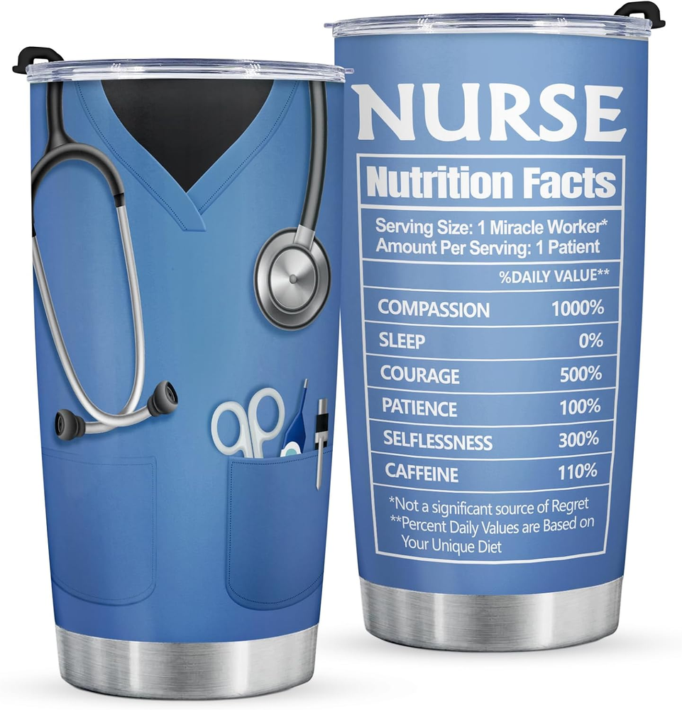 Nurse Christmas Gifts for Women Men - Nurse Tumbler Cup 20 Oz, Nurse Practitione
