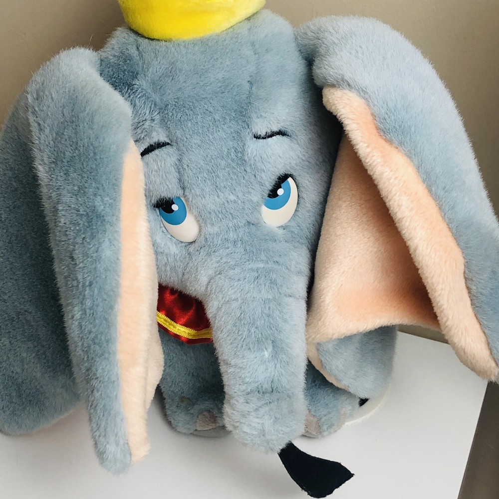 Dumbo 12” Plush Walt Disney World Circus Elephant Yellow Hat Toy