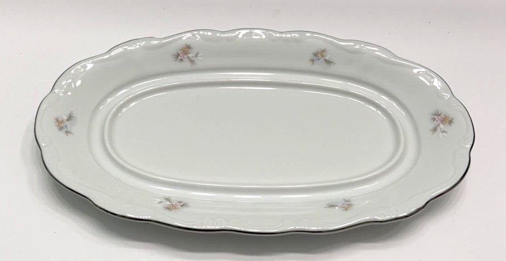 VTG Johann Haviland Butter Dish Relish Tray Floral Splendor Germany NO LID