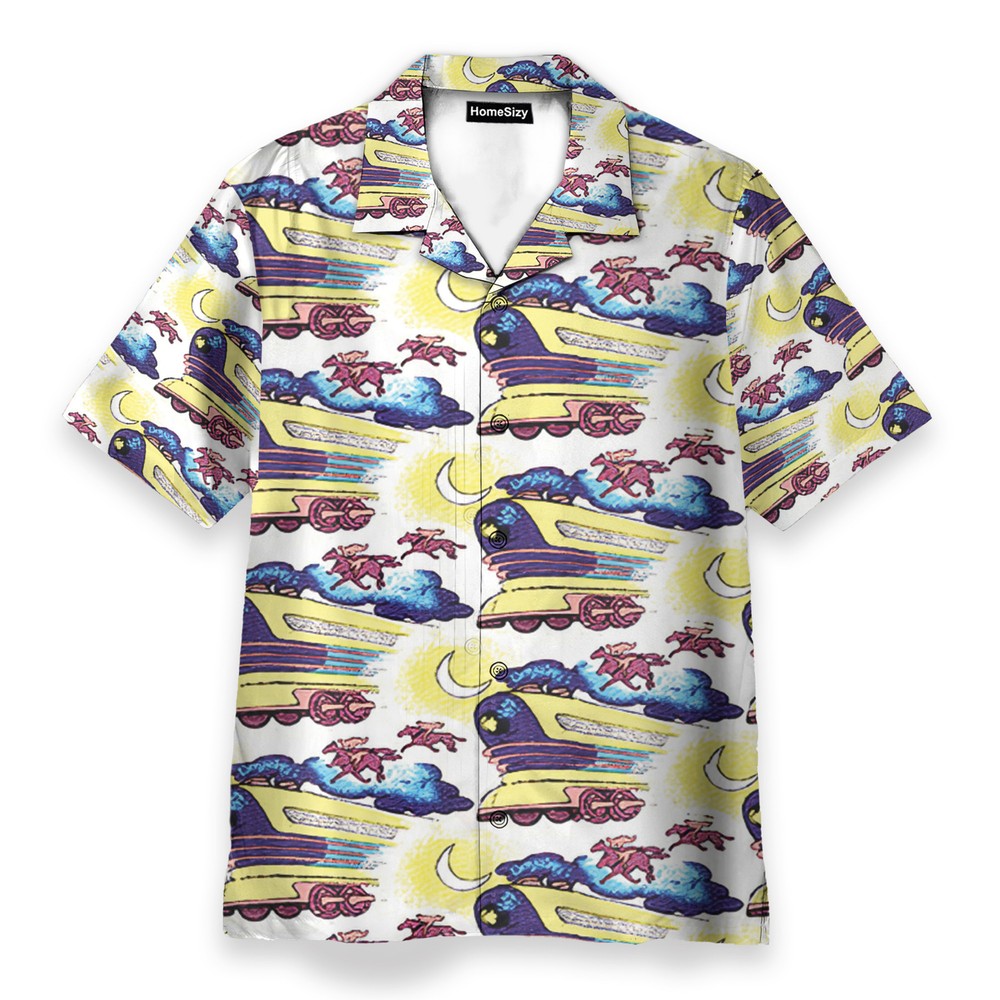 Doc Brown Mens Buttons Up Shirts   Hawaiian Shirt Beach Shorts