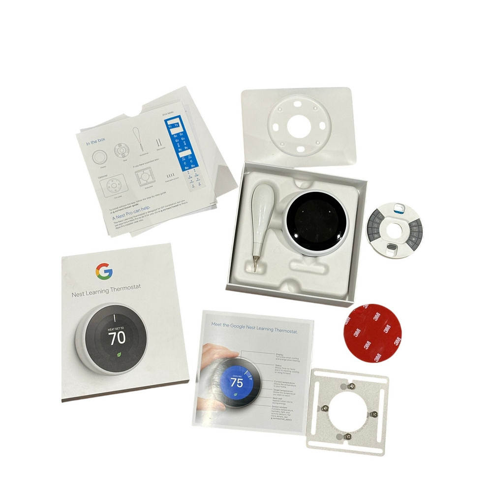 Google Nest Learning Thermostat 3rd Generation White