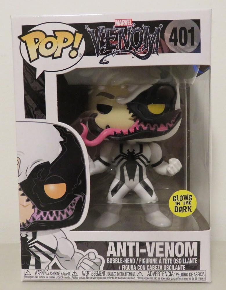 Funko Pop! Marvel - Anti-Venom- 401- (Eddie Brock) Glow In The Dark + Protector