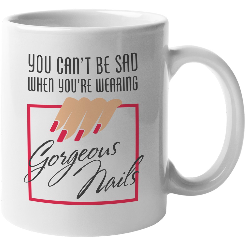 Wearing Gorgeous Nails. Cute Coffee & Tea Gift Mug