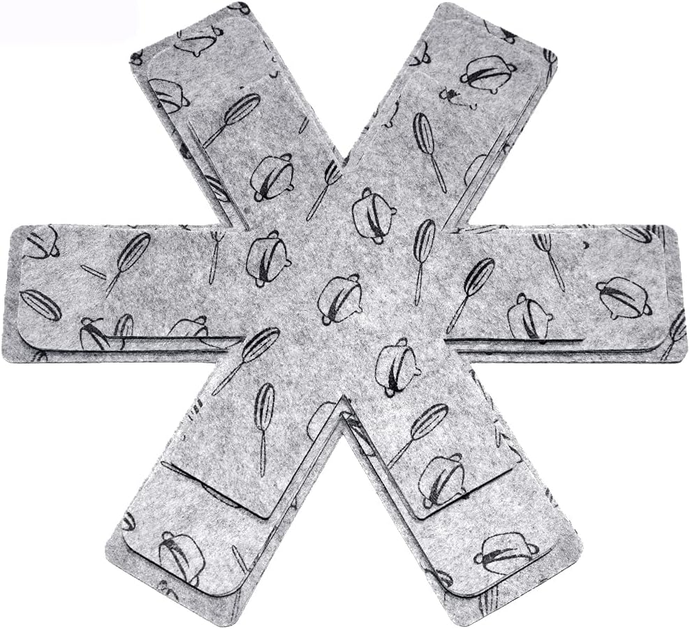 Non-Scratch Felt Pan Protectors for Stacking All-Clad Cookware