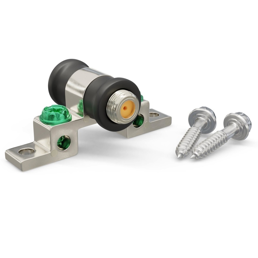 3 GHz Single Port Ground Block with Weather Seal Coax Cable 1 Pack