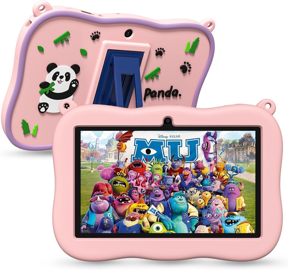 Kids Tablet, 7 inch Android 13 Tablet for Aged 3-14, 4GB RAM 32GB Pink