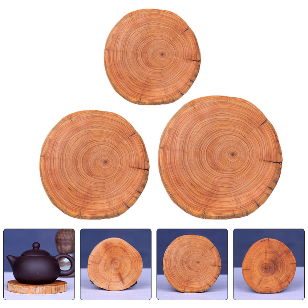 3-Piece Absorbent Coaster Set for Cups and Tiered Trays  