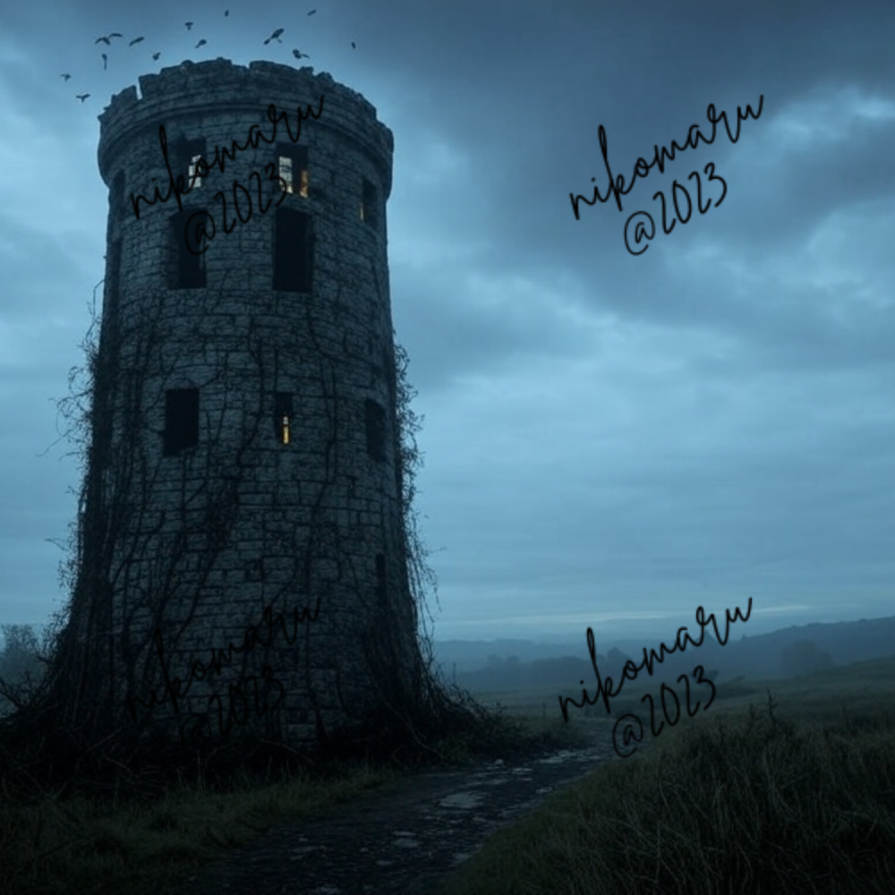 Silent Tower Digital Art Desktop Wallpaper Background Image-image