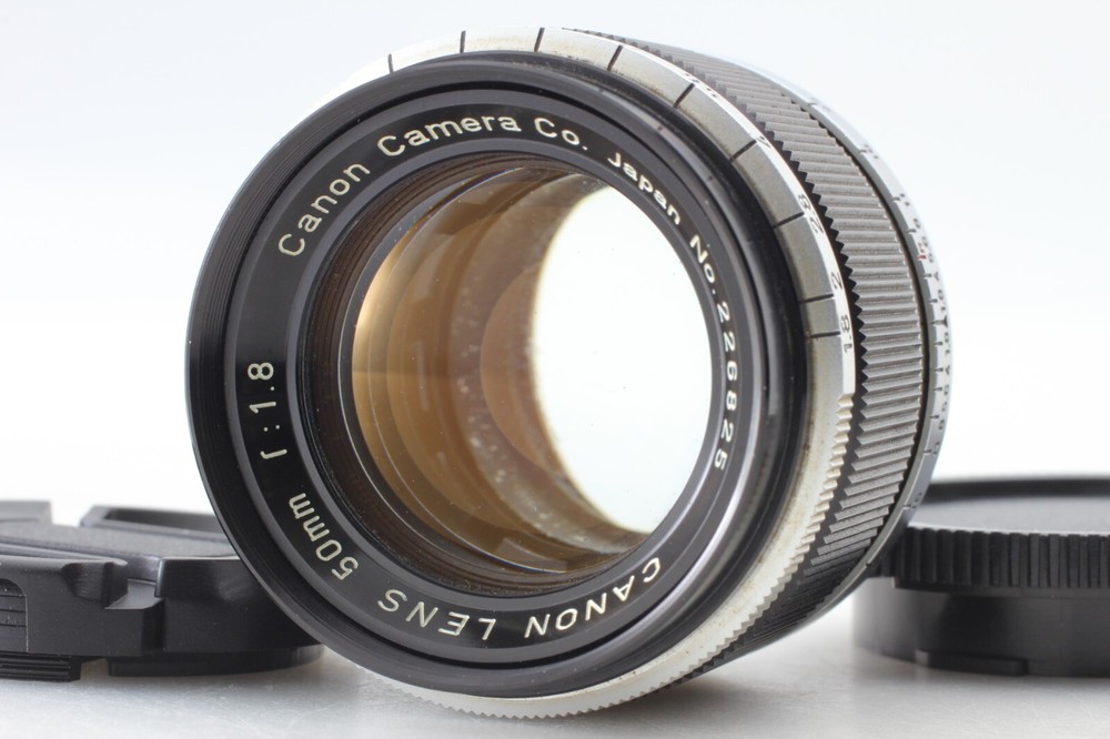 [Exc+5] Lente Canon 50 mm f/1,8 LTM L39 Leica montaje con tornillo de JAPÓN 4H34