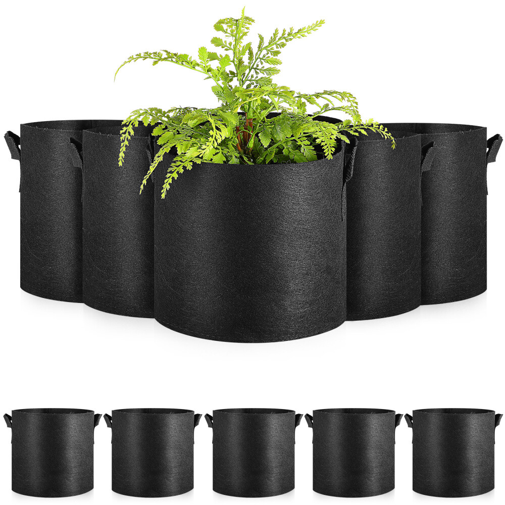 12 Pcs Smart Plant Pot Bag Potato Grow Bags Non-woven Fabric Pots
