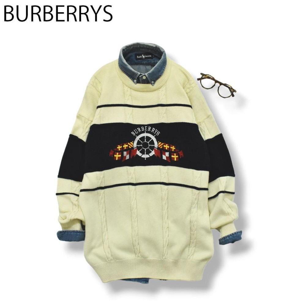 Burberry knit sweater Men's Fashion from Japan