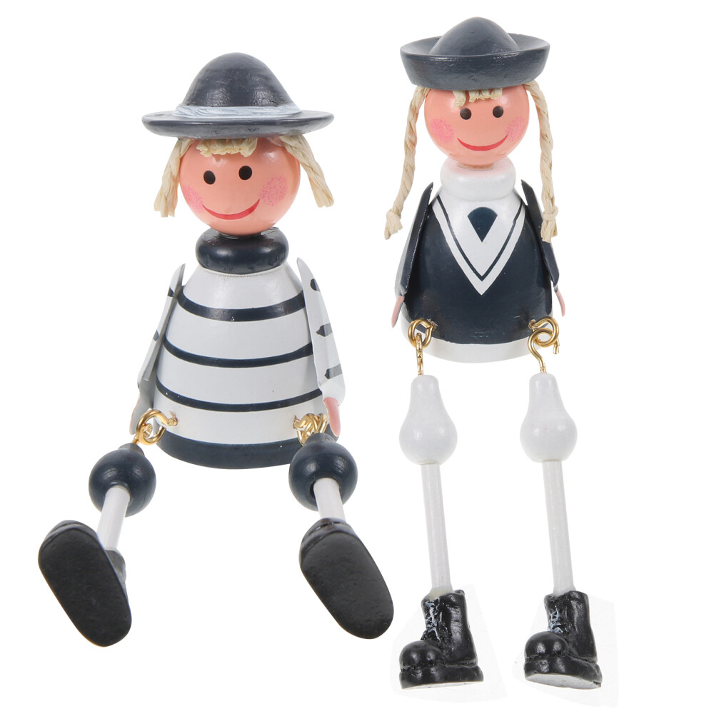 Shelf Sitters Figurines Sitting Sailor Decor Home Desktop Decoration