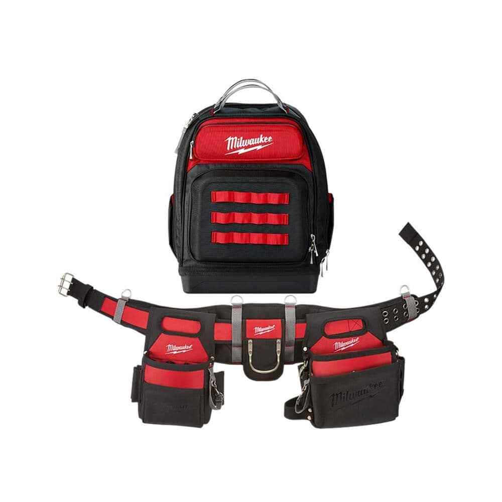 Adjustable Electricians Tool Belt with Jobsite Backpack  