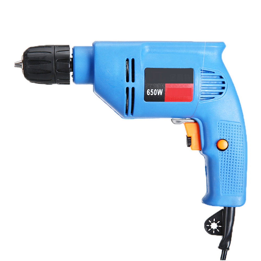 220V 650W Household Angle Grinder Electric Hand Drill Two Gear Speed Adjustment