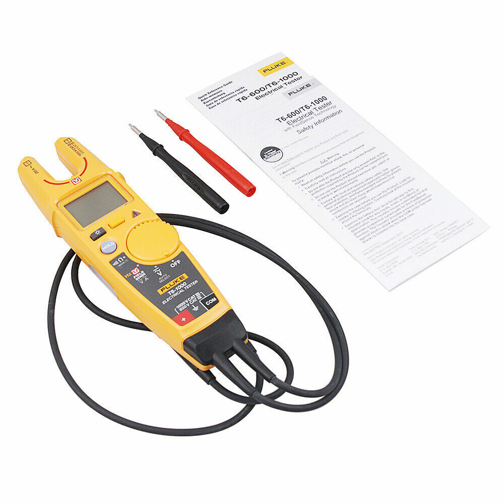 Fluke T6-1000 Clamp meter Electrical Tester FieldSense Technology & carry case