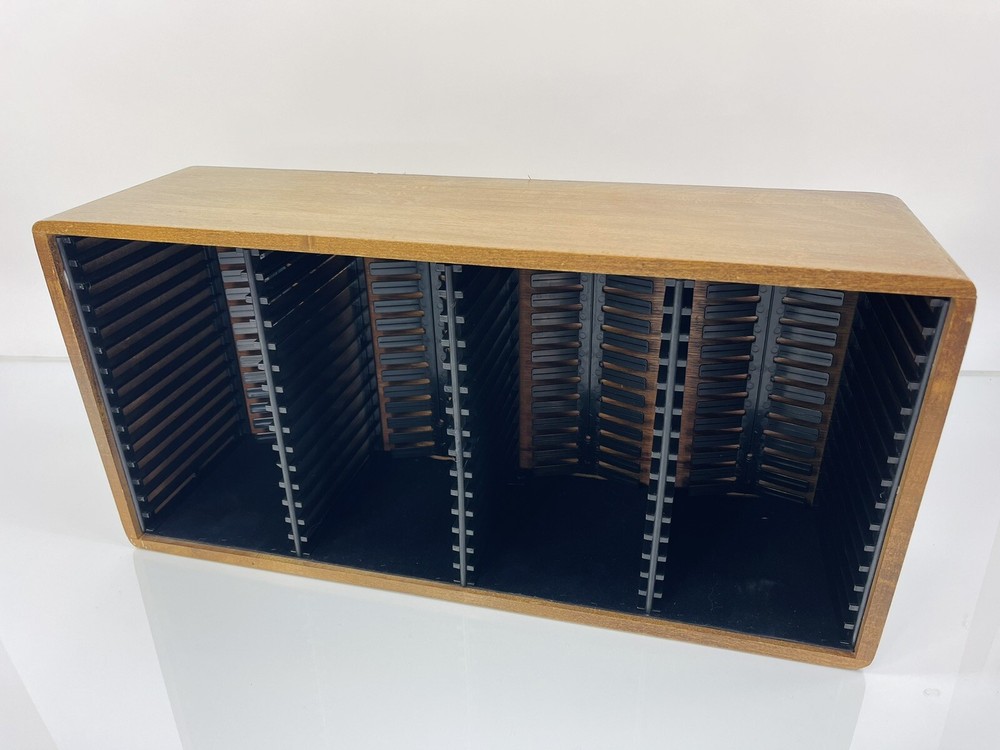 Vintage 60 CD Wooden Shelf Storage Rack Holder Organizer Display