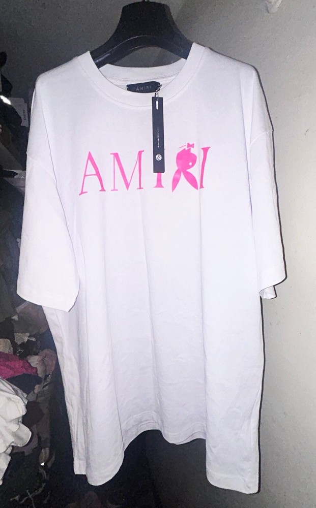 Amiri Playboy Pink reverse bunny  MENS size XL shirt *