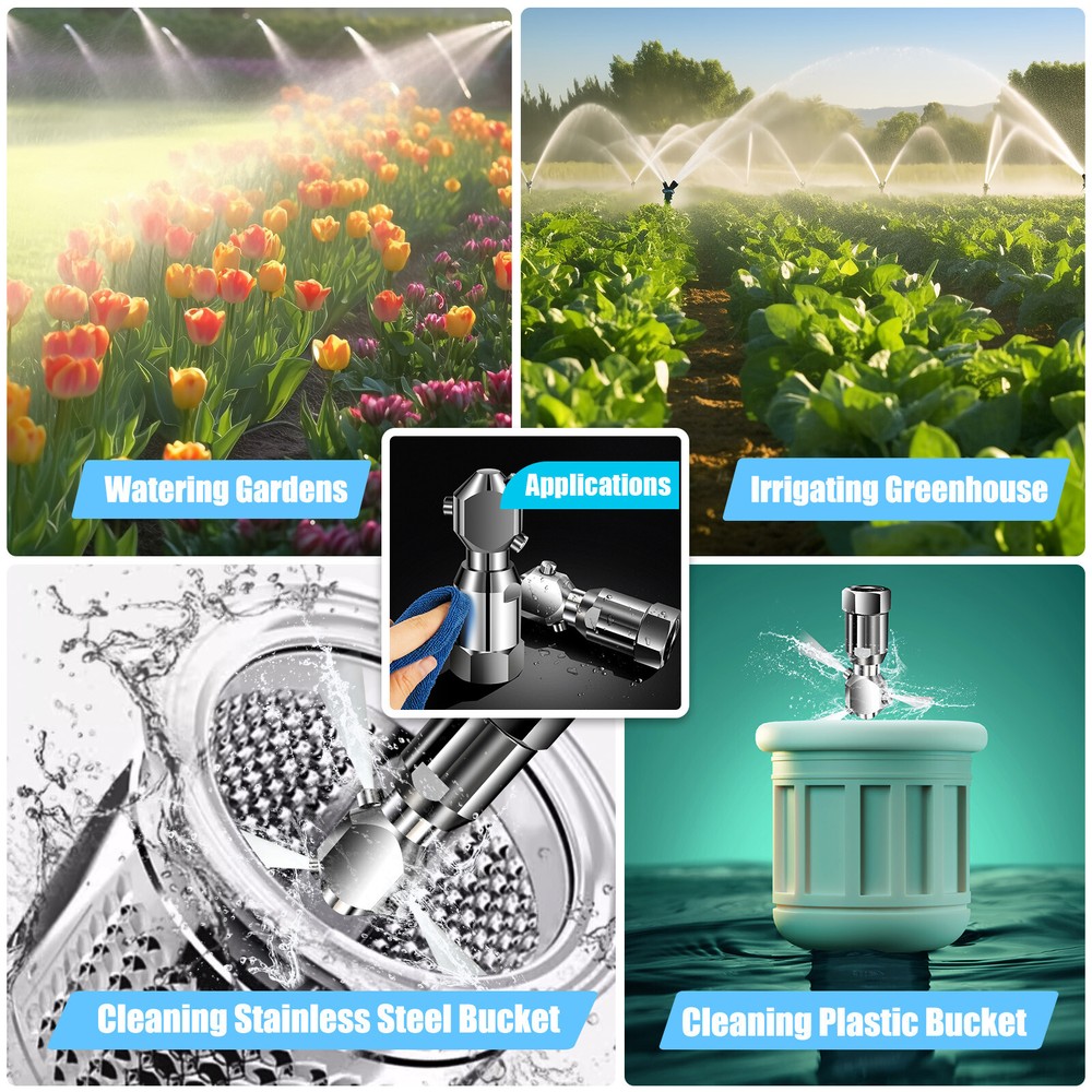 360?? Rotating Tank Washing Spray Nozzle Cleaning Nozzle 3/4 Internal Thread USA