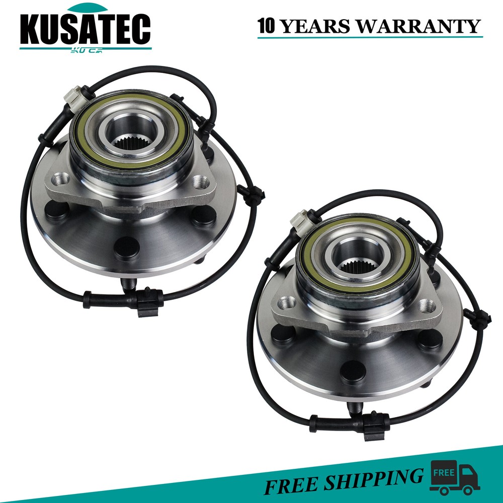 Pair Front Wheel Hub Bearings Assembly For Cadillac Escalade Chevy Express