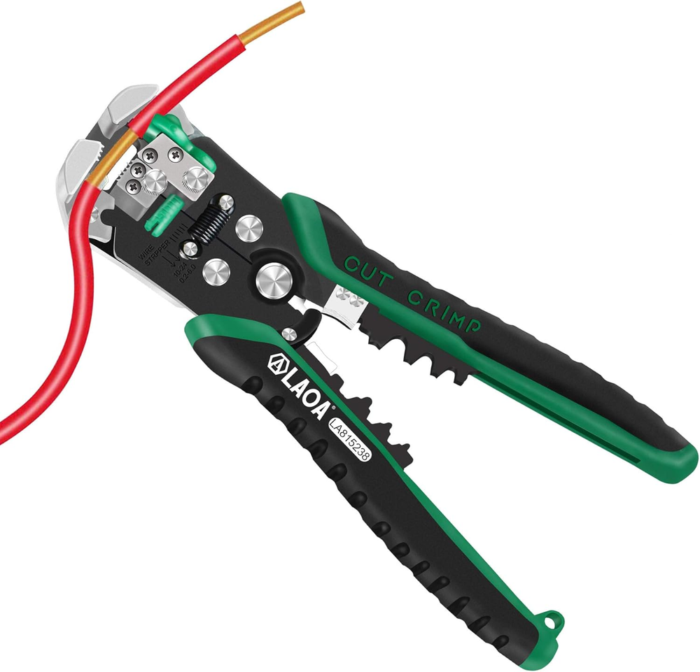 Wire Stripper Tool,Wire Stripper Automatic Wire Cutter Elf Adjusting from 8 AWG