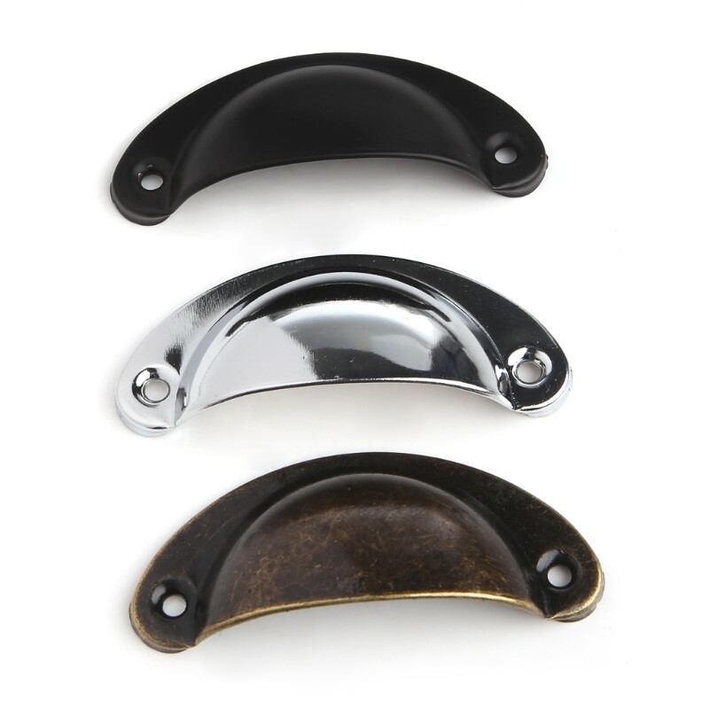 10x Antique for Shell Pull Handle Retro Metal Kitchen Drawer Cabinet Door Cupboa