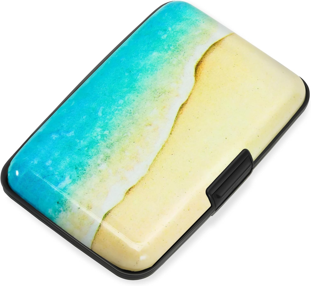 Credit Card Holder, RFID Blocking, Aluminum Alloy Hard Case, Small Mini Business-image