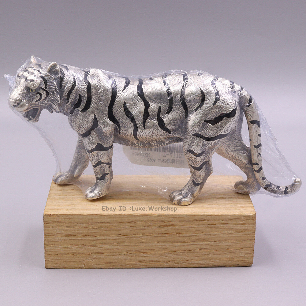 Pure Silver 999 Fine Silver Tiger Ornament Tea Rest Accessories Collection 97.2g