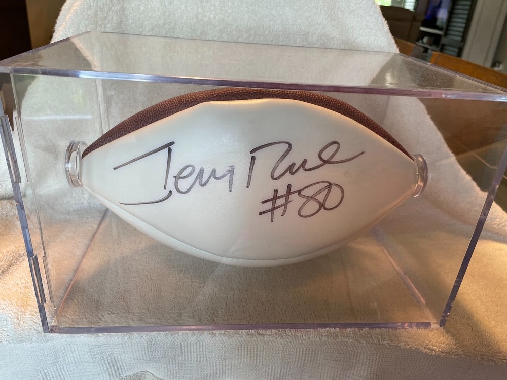Football signed by Hall of Fame wide receiver Jerry Rice