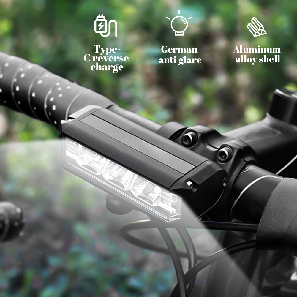 USB Rechargeable Bike Headlight with LED for Cycling Safety