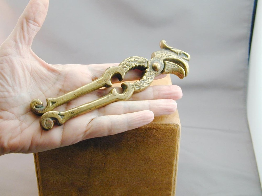 Vintage Figural Brass Parrot Nut Cracker No Reserve