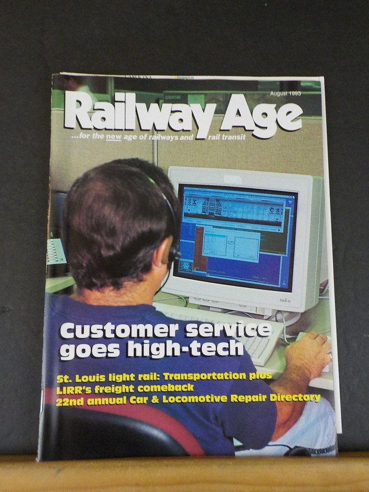Railway Age August 1993 Exploring High-Tech Innovations in Customer Service-image