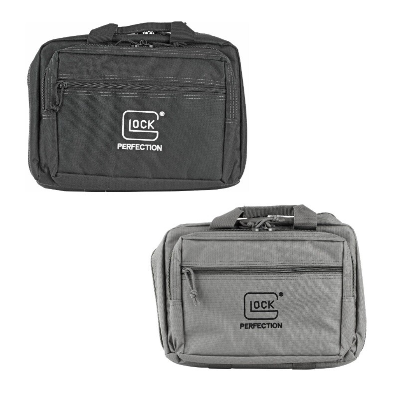 Glock OEM Double Pistol Range Bag w/ Carry Handle Dual Padded Handgun Case