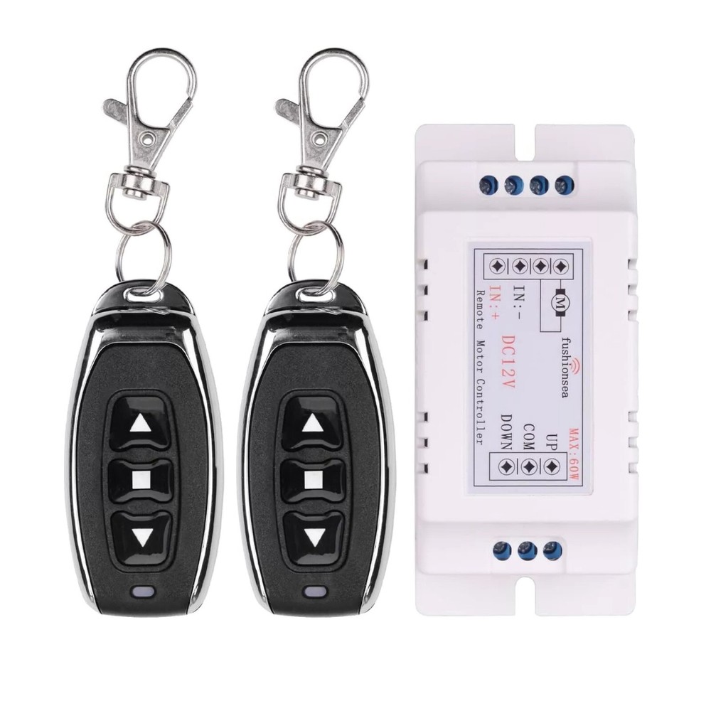 Motor Wireless Remote 12V Switch 2 Channel RF433MHz Universal Remote Control