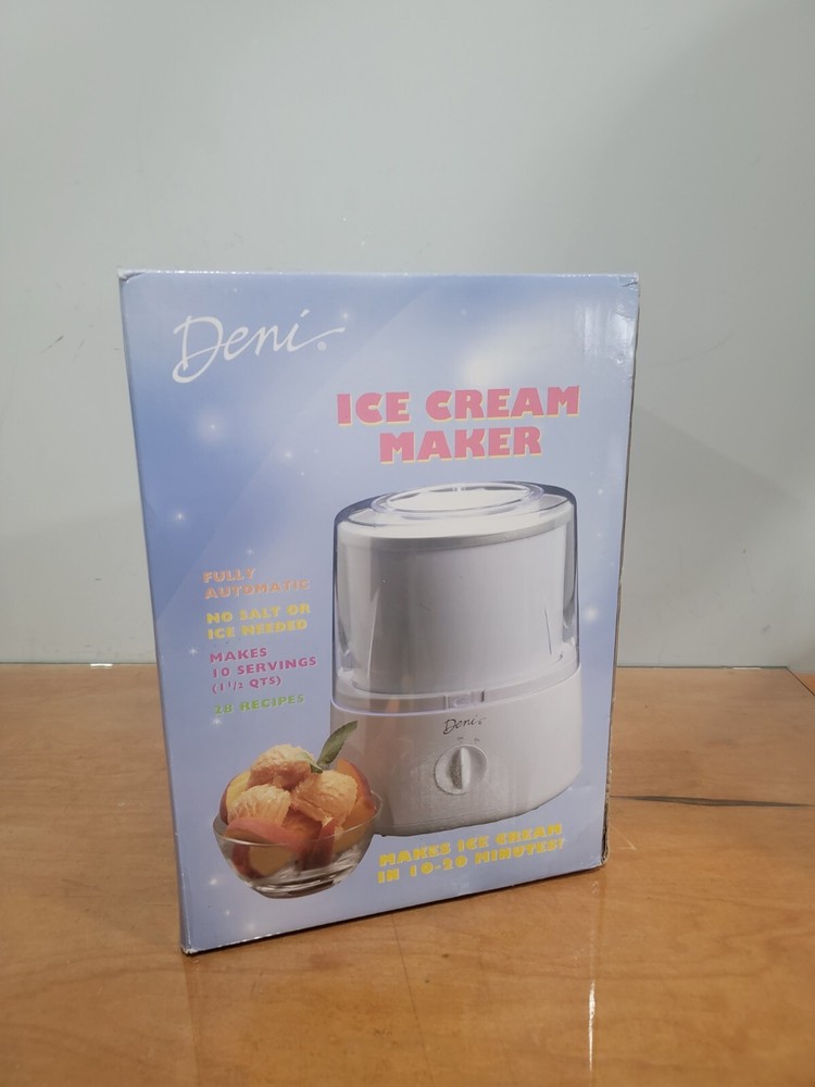 Deni Fully Automated Fast Ice Cream Maker 10 Servings 1.5 Quart 28 Recipes New-image