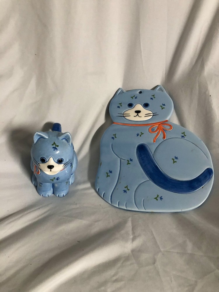 Handcrafted Otagiri Japan Cat Ceramic Creamer Pitcher and Wall Decor