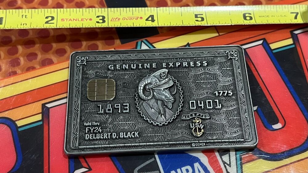 Credit Card Navy Chief CPO Challenge Coins-image