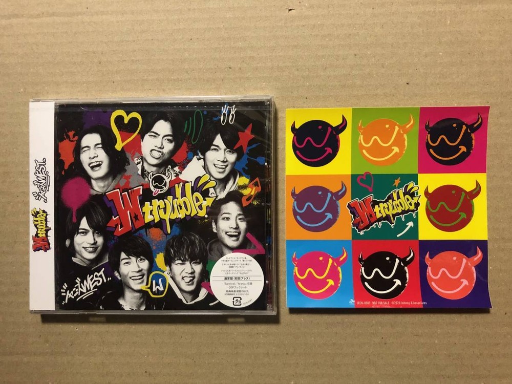 W trouble Regular Edition First Press  CD    Johnny s WEST  Unopened  Sticker