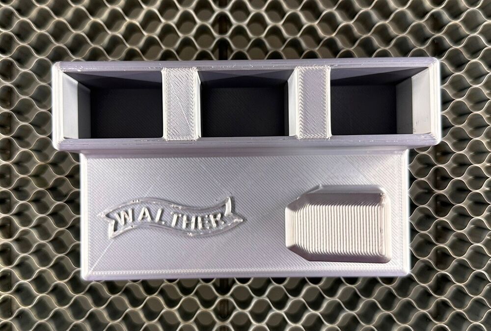 Walther PDP / PPQ Display stand w/3 magazine holders Silk Titanium US MADE*