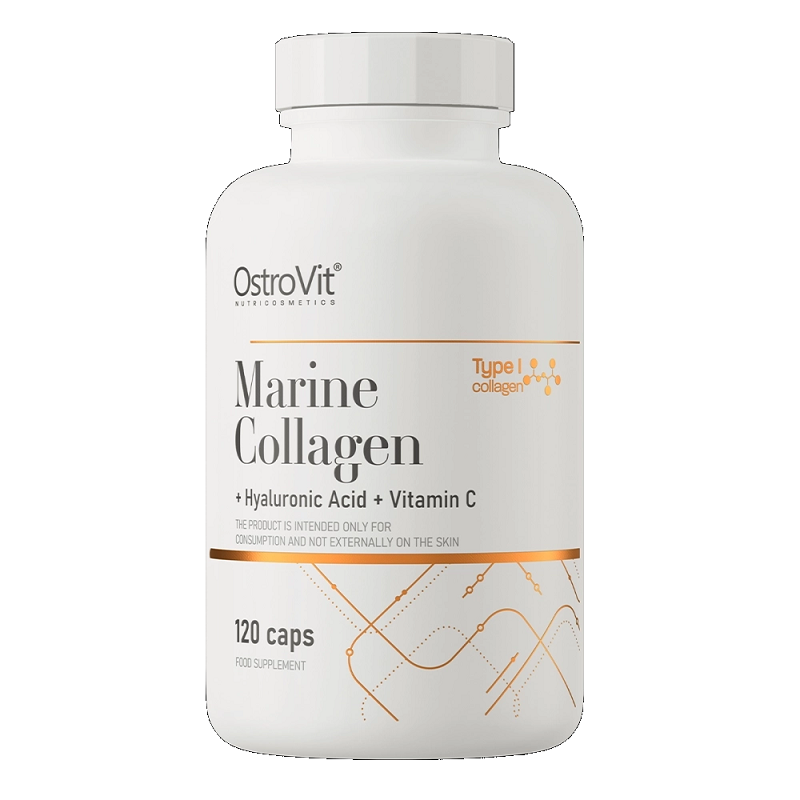 OstroVit Marine Collagen with Hyaluronic Acid and Vitamin C 120 Caps