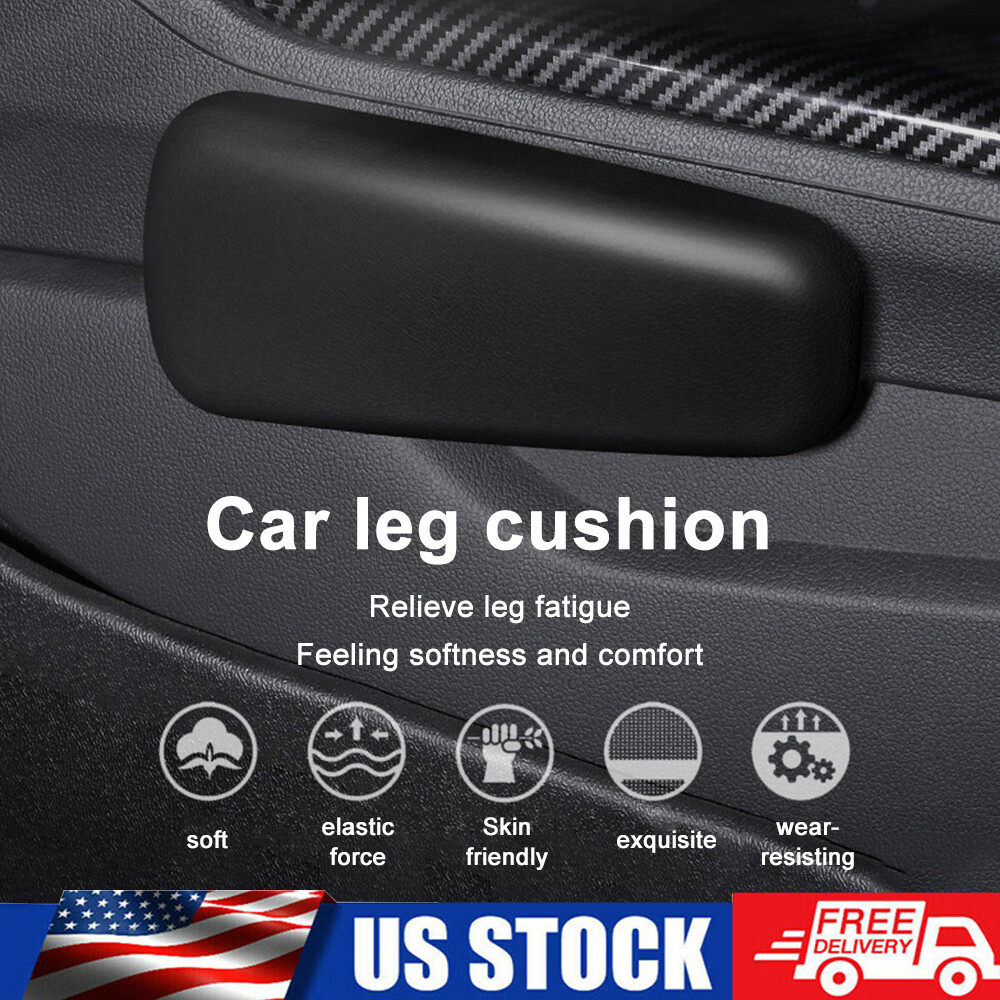 US 1pc Car Cushion Armrest Support, Leather Memory Foam Door Pad Rest Adhesive