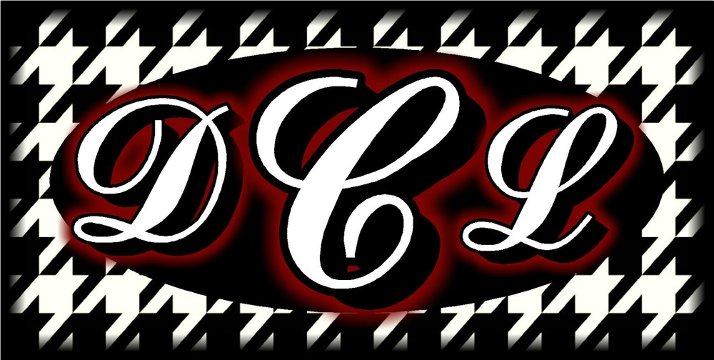 Custom Monogrammed Houndstooth Maroon Car License Plate Tag-image