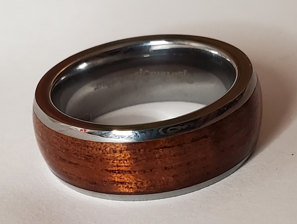 Martin & MacArthur Koa Wood Ring Size 8